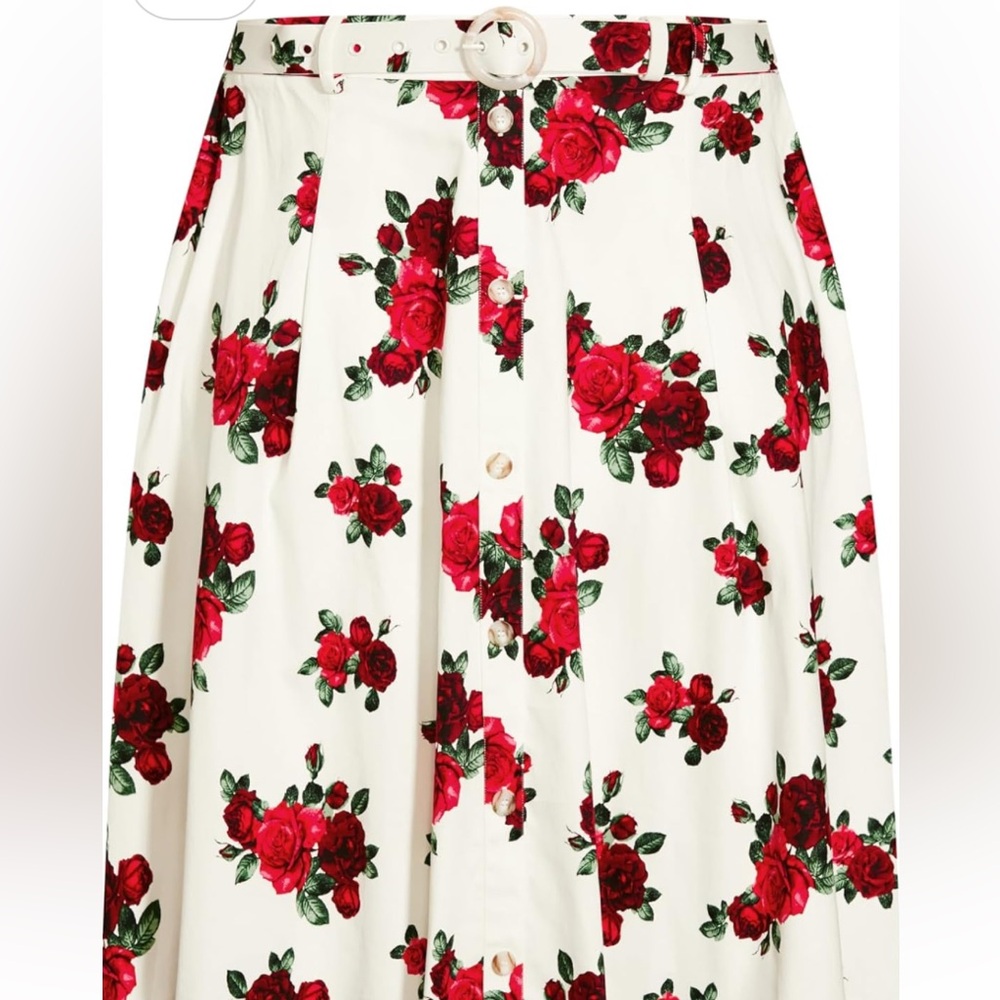 City Chic flare floral skirt size 14